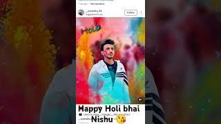 #Happy Holi bhai ne shoe#comment share (Nitin Kashyap) bhai ne shoe#