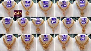 Huge Lightweight Gold Necklaces | 40+ Designs | CMR Jewellery Lightweight Necklaces |Necklace Design