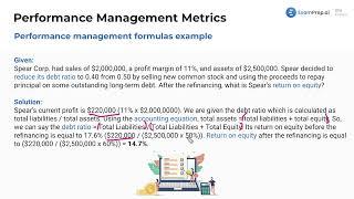 Performance Management Formulas [CPA Prep]