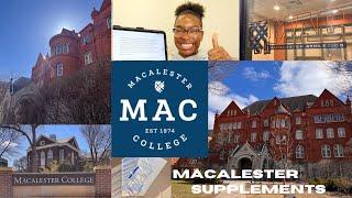 macalester college visit + essay responses!