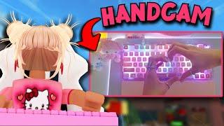 PLAYING MM2 with HANDCAM + GIVEAWAY! (Epomaker Collab)