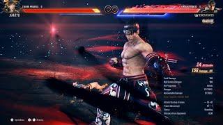 Tekken 8 CBT Jin max combo damage