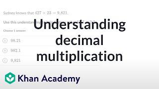 Understanding decimal multiplication