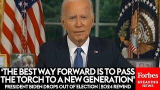 WATCH: Biden Shockingly Drops Out Of Re-Election Campaign With Just A Few Months To Go | 2024 REWIND