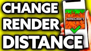 How To Change Render Distance in Minecraft Realms ??