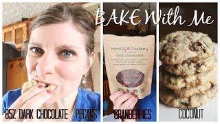 HONESTLY CRANBERRY | Bake With Me | Cranberry Dark Chocolate Coconut Pecan Cookies