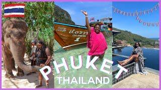 Phuket, Thailand Travel Vlog I Phi Phi Islands, Elephant Sanctuary and More I Diasha