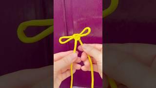 How to tie knot | Paracord Simple Easy Bow @Lydia, how to tie #shorts #knot #skills #diy #paracord