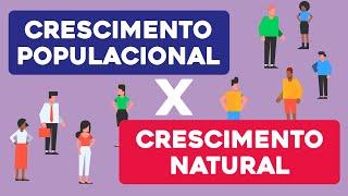 CRESCIMENTO POPULACIONAL X CRESCIMENTO NATURAL | Geografia | Recomposição de Aprendizagem | Eduardo