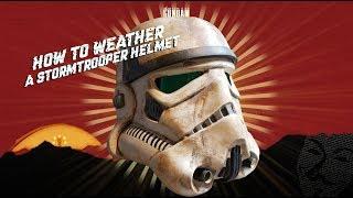 How to Weather a Stormtrooper helmet into a Sandtrooper (Giveaway)