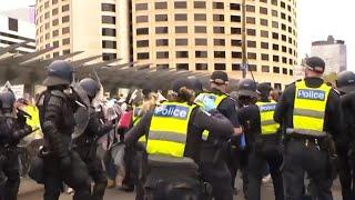 ‘Left wing lunatics’: Protesters slammed over Melbourne expo debacle