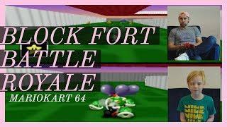 Block Fort Battle - MarioKart Nintendo 64 - Tarver Gaming