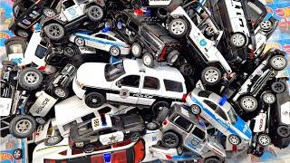 Big Box Full Of Police Cars - Giant Selection Of Police cars *