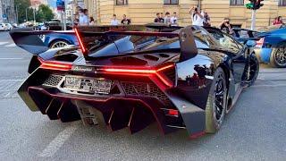 Lamborghini VENENO Roadster - DRIVING, CRAZY EXHAUST sound & revs (1 of  9 in the world)