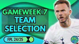 FPL GAMEWEEK 7 TEAM SELECTION‼️ - SALAH OUT MADDISON IN | FANTASY PREMIER LEAGUE 2024/25 SEASON