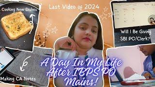 Last video  of 2024My Routine After IBPS PO Mains Trying New Recipes Enjoying Off Day!