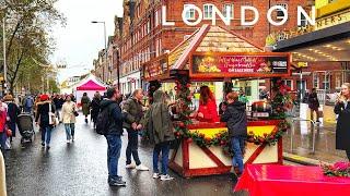  Central London Christmas Walk ⭐️ London Christmas Walking Tour [4K HDR]