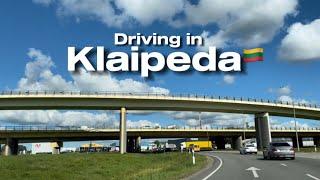 Driving in Klaipeda - the 3rd largest city in Lithuania