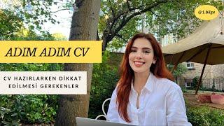 ADIM ADIM CV HAZIRLAMAK 