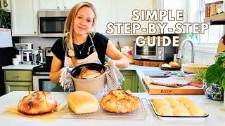 My Easy GUIDE To Making Foolproof SOURDOUGH BREADS | BAKE WITH ME