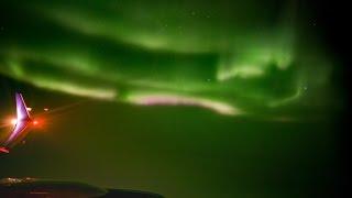 The Northern Lights From My Window Seat at 35,000ft