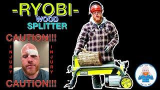 RYOBI 5 TON ELECTRIC SPLITTER- REVIEW!! #wood #ryobi #woodsplitter#tools #toolreview