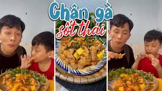 Đón Cháu Họ Từ Dưới Quê Bằng Món Chân Gà Sốt Thái Ngon Nhức Nách | Phúc Nhọn