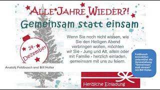 Feldbusch Immobilien unterstützt die Veranstaltung "Gemeinsam statt einsam" mit Bill Holler.