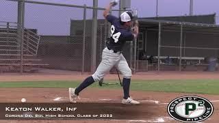 Keaton Walker Prospect Video, Inf, Corona Del Sol High School Class of 2022