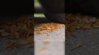 Crushing Crunchy & Soft Things by Car! #shorts #crushing #asmr #crunchy 1