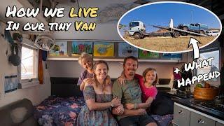 How we live in our tiny caravan and what happened