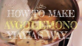 YiaYia's Greek Recipe | Avgolemono Sauce: Greek Egg Lemon Sauce.