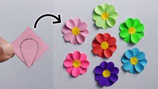 Very Easy Paper Flower Craft | Paper Flower Making Step By Step | DIY Flower