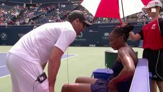 Rare on-court coaching for Venus in Toronto