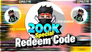 200K Special Redeem code ( ₹10000 )  @ytgsarkar7344