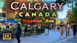 【4K】Calgary Downtown | Stephen Ave | Calgary Canada #canada #calgary #downtown #walkingtour