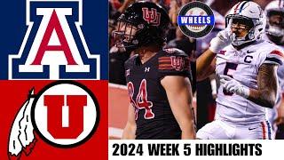 Arizona vs #10 Utah | Full Game Highlights | 2024 College Football Highlights