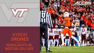 Virginia Tech QB Kyron Drones Spectacular At Home