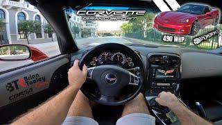 LOUD 550HP Cammed C6 Corvette Grand Sport POV Drive [4K] (no yapping) - RAW LS3 HARD PULLS!