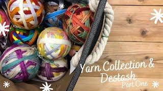 Yarn Destash & Yarn Collection Tour Part 1 - Knitting Podcast & Flosstube - BIRCH AND LILY