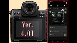 2023-10-08 Nikon Z9 Camera Firmware update through Nikon App Snap-Bridge