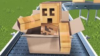 Minecraft but Everything I Touch turns to Cardboard