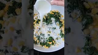 Ep-33 Palak Corn  Pasta #pasta #cooking #pastarecipes #pastatime #italianrecipes #easyrecipe