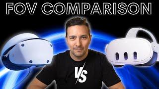 PSVR 2 VS QUEST 3: FOV COMPARISON - In Which VR Headset Do You See MORE?