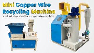 Small Copper Wire Recycling Line: Mini Shredder and Wire Granulator