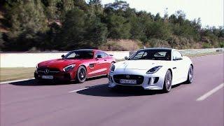 Mercedes AMG GT S vs. Jaguar F-Type R AWD - GRIP - Folge 335 - RTL 2