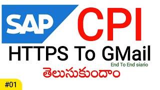 SAP CPI End-to-End Scenario | HTTPS to Gmail Integration | Real-Time Email Flow Telugu | @sap_cpi
