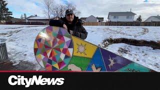 Local artist representing Calgary’s NE community in a unique way