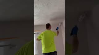pva ceiling to re plaster textured to smooth #construction #plastering #renovation #sbr #? #plaster