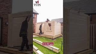 DIY Garden Log Cabin Build Timelapse | Daisy | TUIN